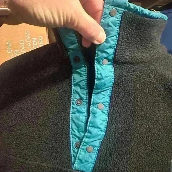 L.L. Bean Mens Large Vintage 90s 1/4‎ Snap Pullover Fleece - Picture 3 of 5